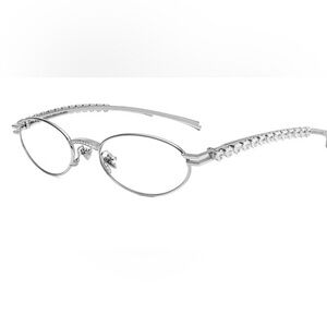 GENTLE MONSTER Silver Crystal Glasses